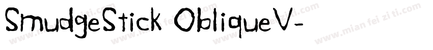 SmudgeStick ObliqueV字体转换